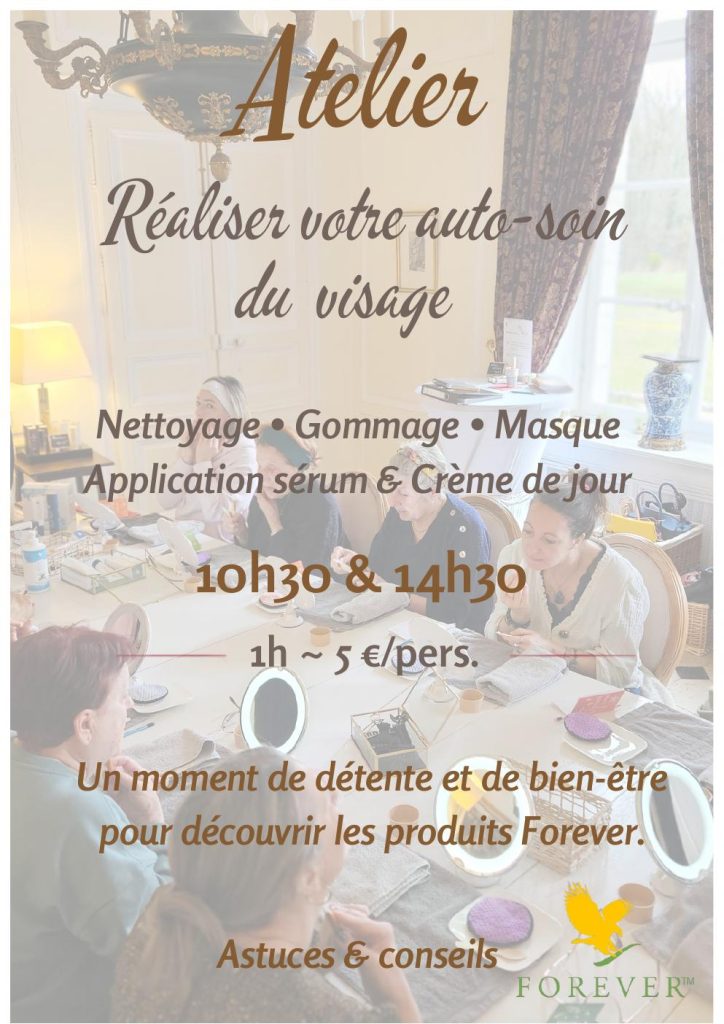 Atelier d’auto-soin du visage avec les produits Forever